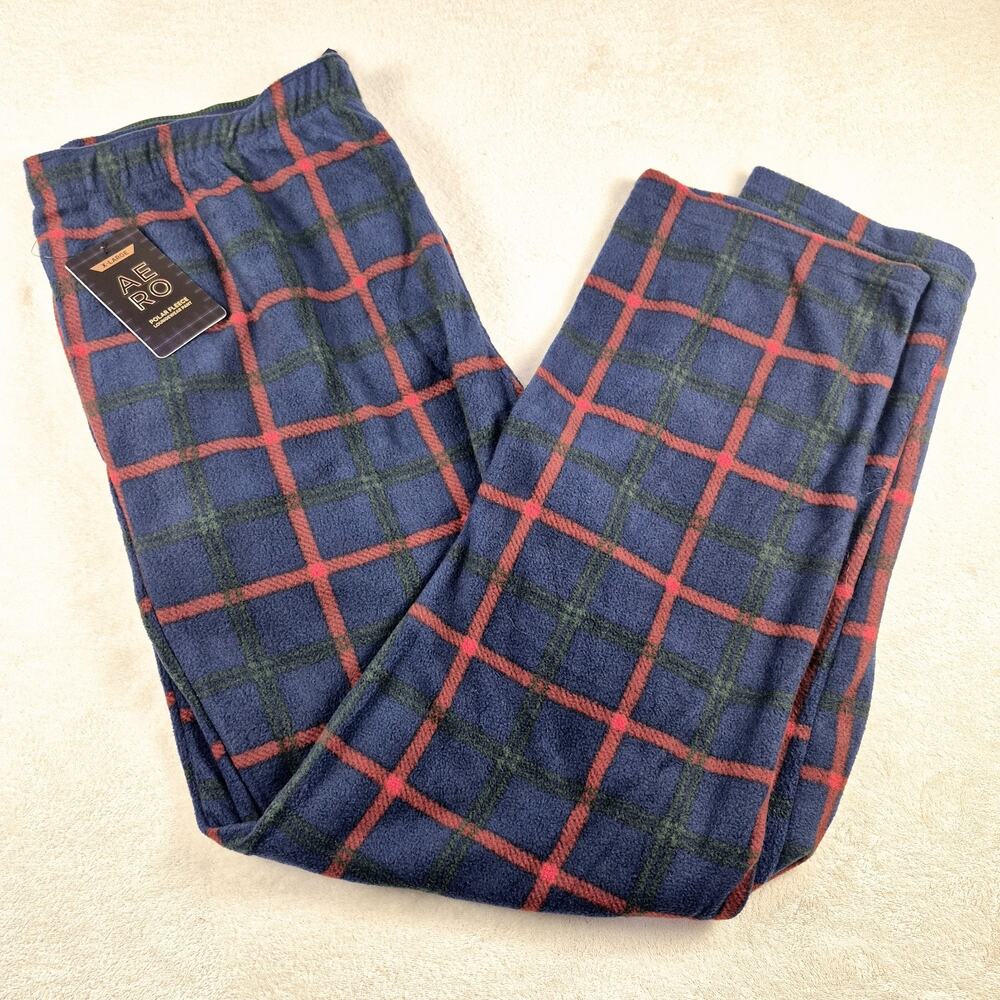 NWT Aeropostale Fleece Plaid Sleepwear Loungewear Pants Mens Size XL MSRP $34